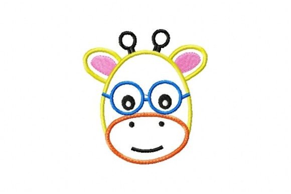 Baby Giraffe Face: A Playful, Gift-Ready Embroidery Design