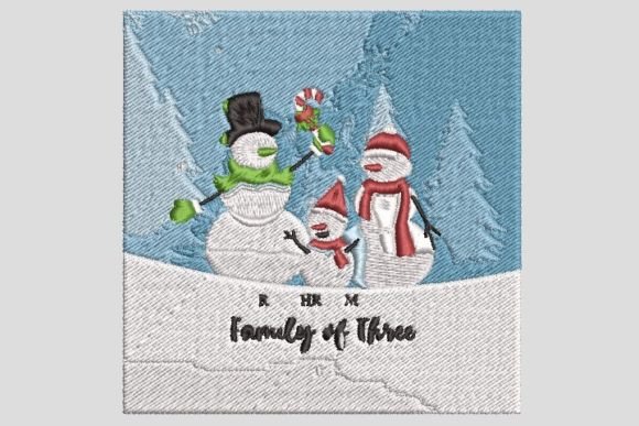 Happy Christmas with Snowman’s Family