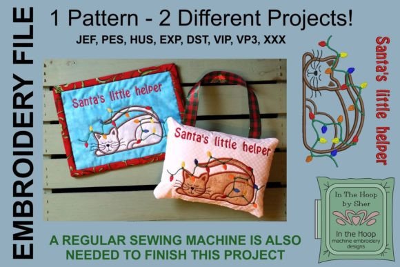 Santa’s Little Helper Mug Rug